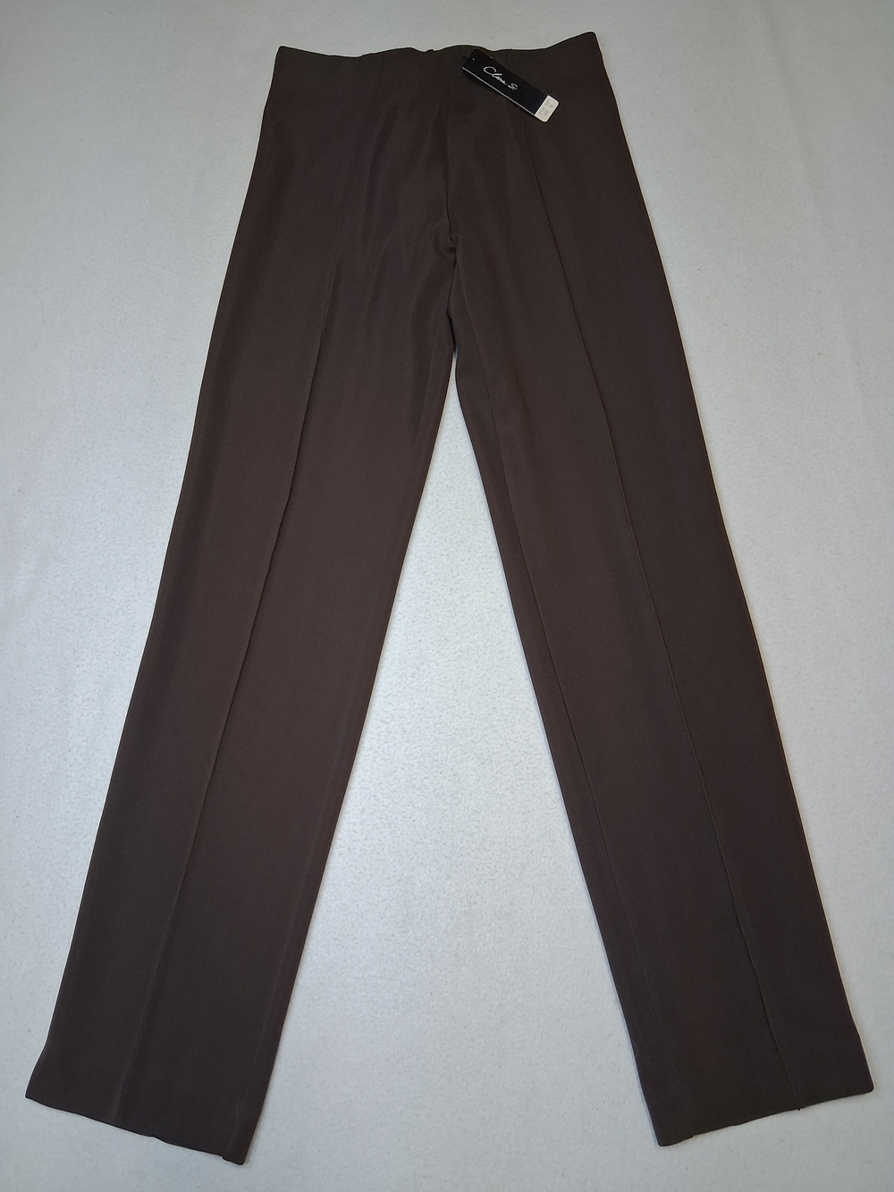 Women's Straight-Leg Dress Pants in Dark Brown